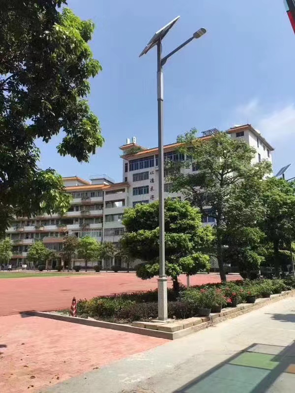 随州学校8米仿古回纹太阳能路灯